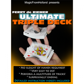 Фокусная колода Triple Deck (Red / Ultimate) by Ferry De Riemer
