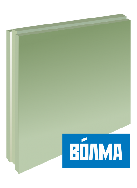 Плита пазогребневая Волма полнотелая влагостойкая 667х500х100 мм