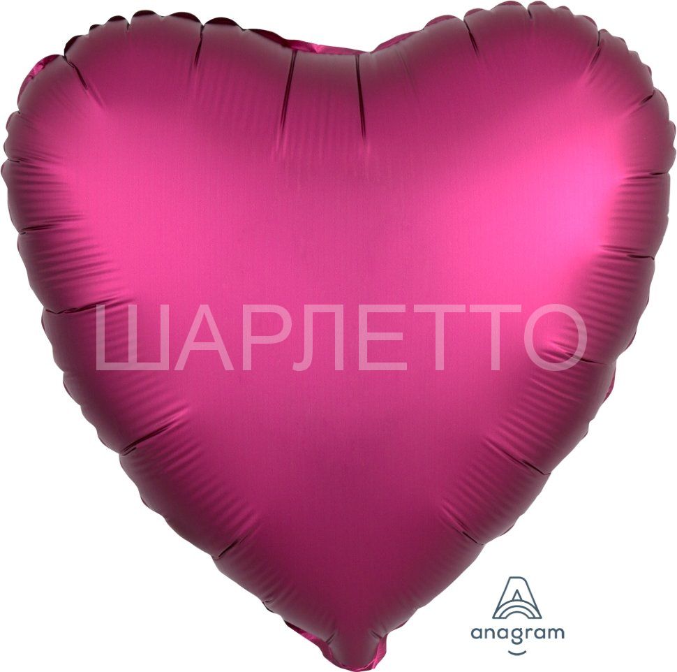 Сердце САТИН ГРАНАТ