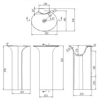 схема раковины NS Bath NSF-50440