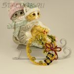 Брошь "Рождественский венок" (США)