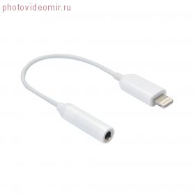 Переходник Apple Lightning 8-pin MFI - 3.5 mm jack белый 0.04 м