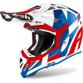 Airoh Aviator Ace Trick Blue Gloss шлем для мотокросса и эндуро