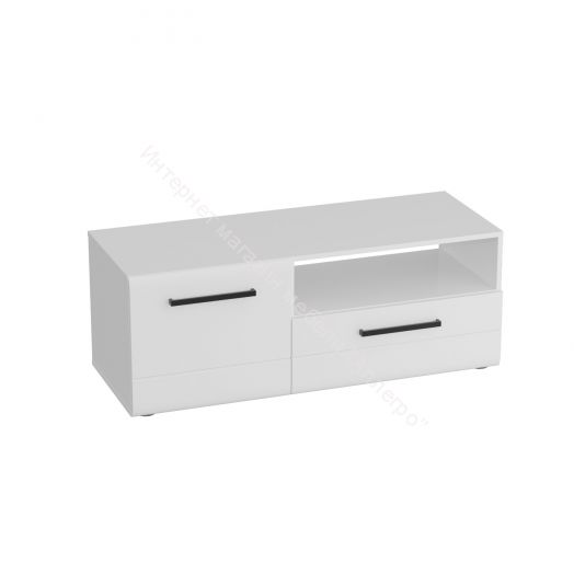 Тумба «Кёльн» 1220 (высокая) Белый Аляска/ Белый глянец, Дуб Сонома