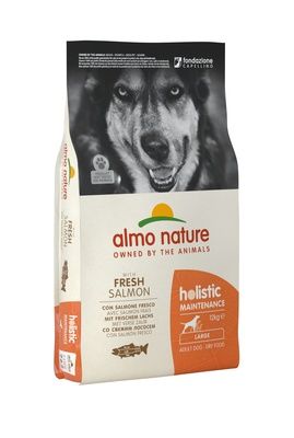 Корм сухой Almo Nature для собак всех пород с лососем 12кг