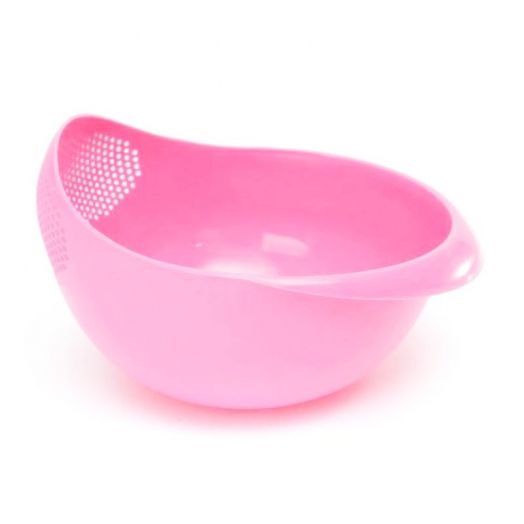 Миска-дуршлаг 2 в 1, цвет Розовый
