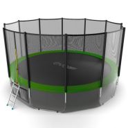 Батут EVO jump 16 ft External (Green) + Lower net.