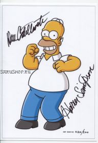 Автограф: Дэн Кастелланета. Симпсоны / The Simpsons