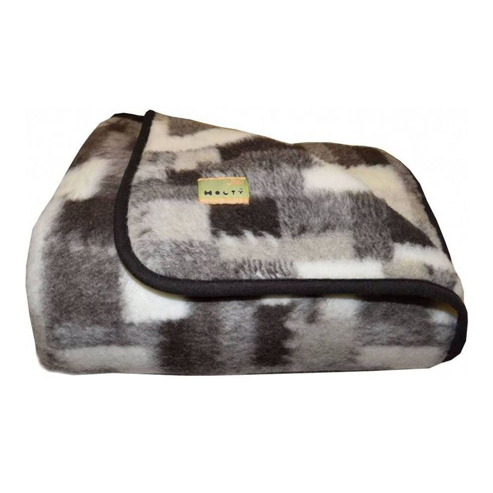 Плед меховой из овечьей шерсти Лоскуток