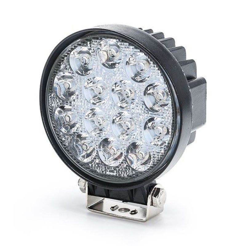 Круглая светодиодная фара 42 Ватт 14 led Epistar дальнего света 11 см 12-24 Вольт ip67 PRO