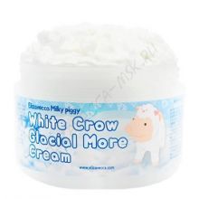 Крем для лица осветляющий с алмазным порошком MILKY PIGGY WHITE CROW GLACIAL MORE CREAM ELIZAVECCA