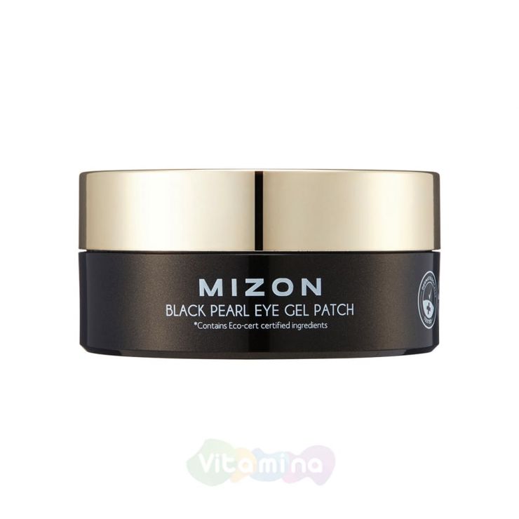 MIZON Патчи под глаза гидрогелевые с экстрактом черного жемчуга BLACK PEARL EYE GEL PATCH, 60шт