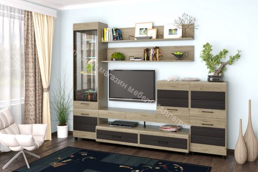 Гостиная КАМЕЛИЯ 5 Гикори Джексон светлый-комбинированный