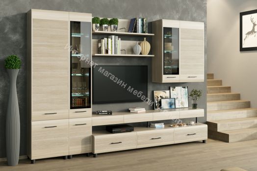 Гостиная КАМЕЛИЯ 1 Ясень Асахи