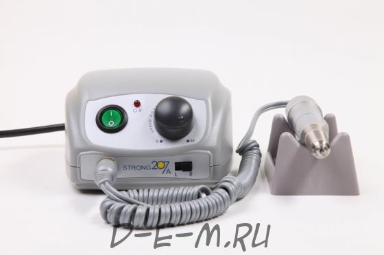 Маникюрный аппарат Strong 207A/107II с педалью в коробке купить со скидкой, низкая цена в интернет-магазине