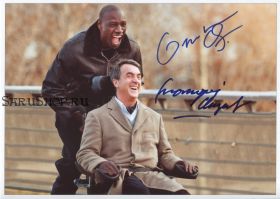 Автографы: Франсуа Клюзе, Омар Си. 1+1, (Intouchables)