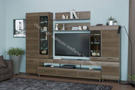 Гостиная КАМЕЛИЯ 3 Гикори Джексон темный