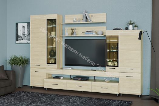 Гостиная КАМЕЛИЯ 3 Ясень Асахи