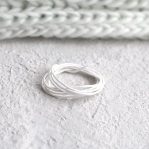 Вощеный шнур 1мм, 100% хлопок 1 м.п.