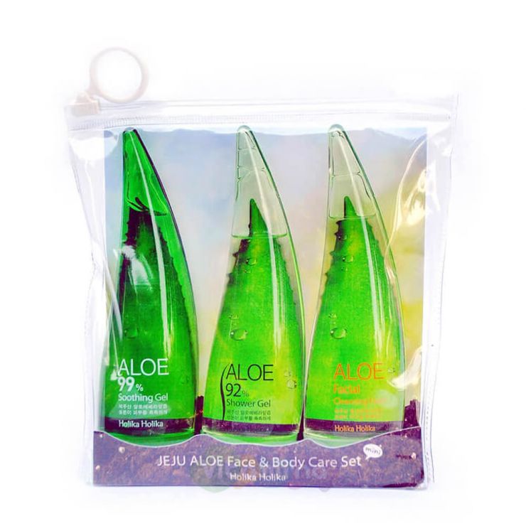 Holika Holika  Набор для ухода за лицом и телом "Чеджу Алоэ" Jeju Aloe Face & Body Care Set