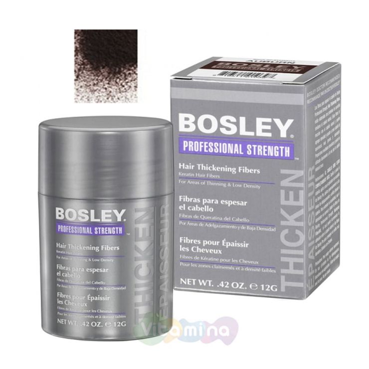 BOSLEY КЕРАТИНОВЫЕ ВОЛОКНА HAIR THICKENING FIBERS, 12гр.