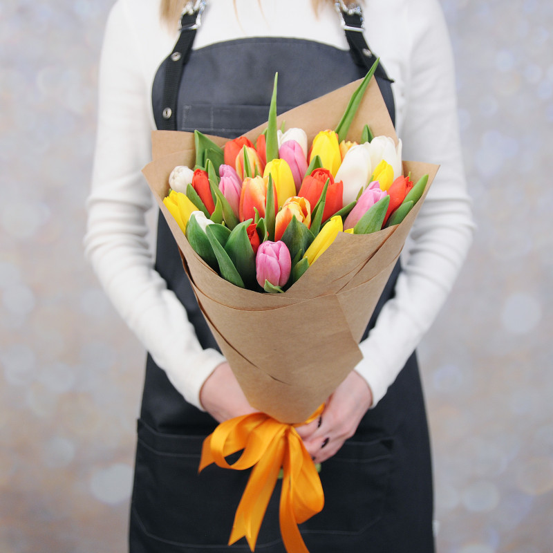 25 тюльпанов "микс"