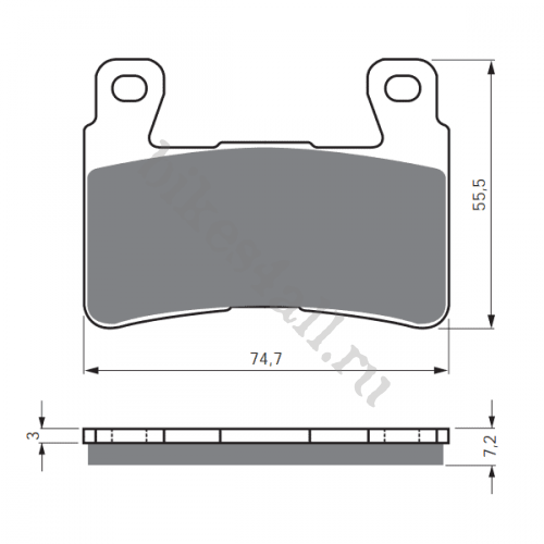Колодки тормозные передние Ferodo для Honda CB400 VTEC 99-10 / CBR600 / VTR1000 00-07