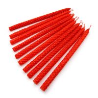 КРАСНАЯ ОБРЯДНАЯ СВЕЧА ВОСКОВАЯ КАТАНАЯ