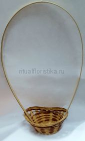 Корзина плетеная с ручкой ширина 10 см, длина 15 см