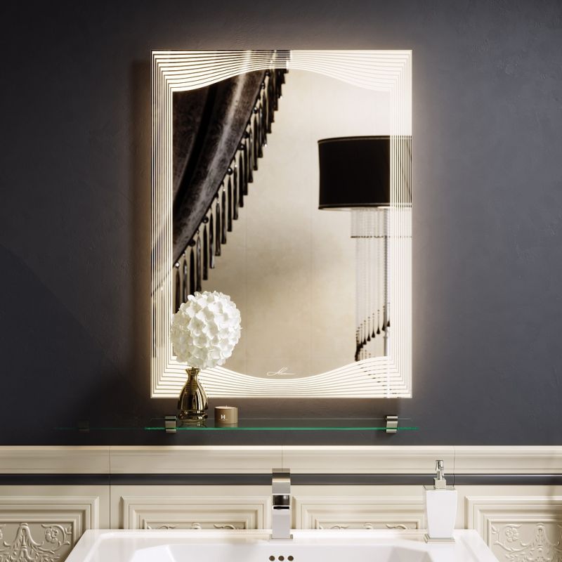 Зеркало с LED подсветкой Alavann Monaco 80x80