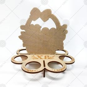 Virena ПФК_003 Подставка для яиц из дерева для вышивки бисером купить оптом в магазине Золотая Игла