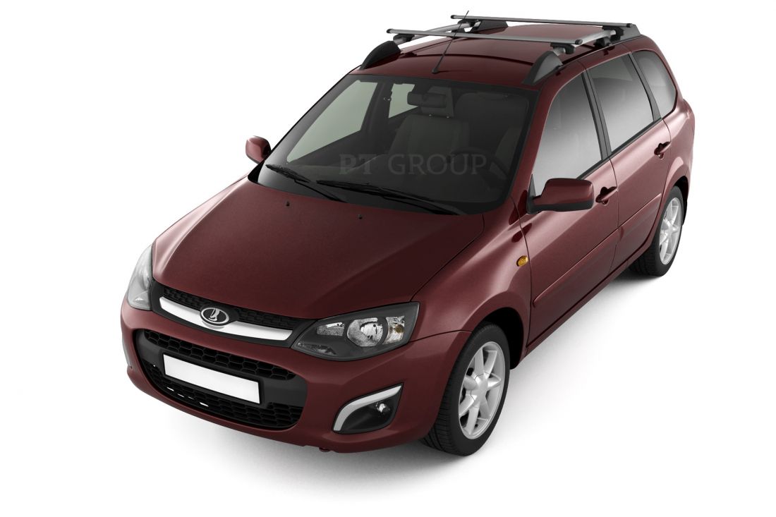 Рейлинги с попереч.проф.1,05 (Серебр) "Усиленный" LADA KALINA Хэтчбек 2004-2013, KALINA II 13 (01190703)