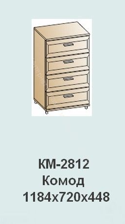 Комод КМ-2812 Мелисса