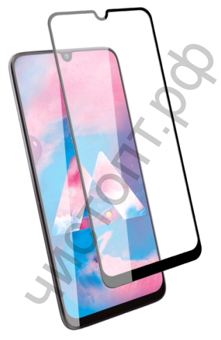 Защитное стекло Samsung M21 с рамкой 9H Full Glue без упаковки