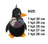 Тапочки подарочные 5 размеров PINGUINE black
