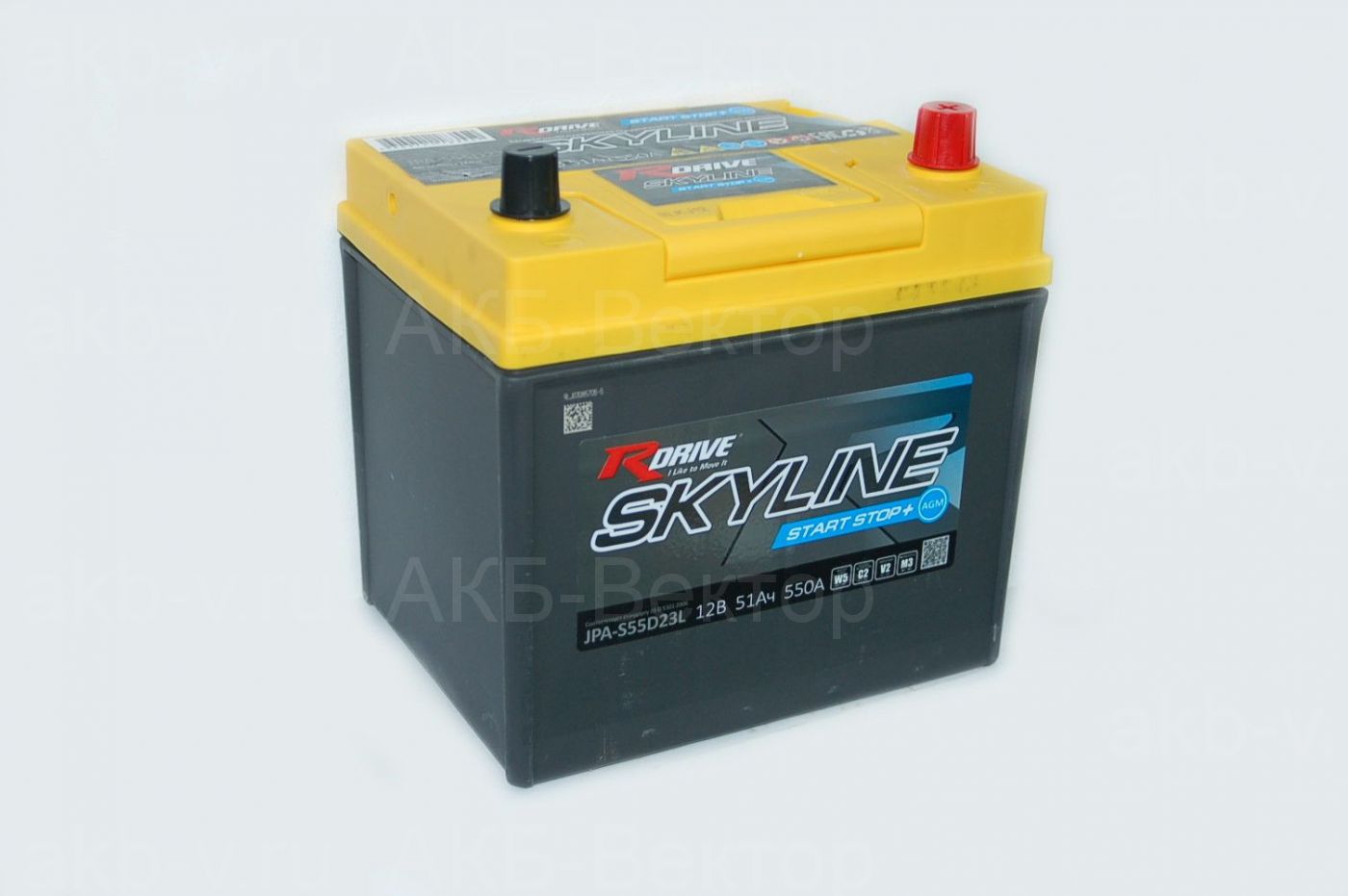 RDrive Skyline (55D23L) AGM 51Ач 550А(EN)