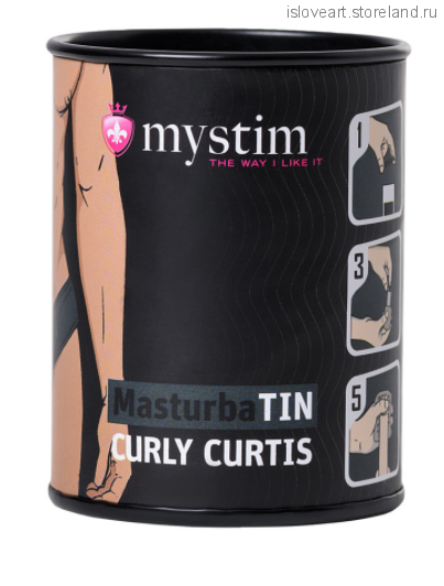 МАСТУРБАТОР MASTURBATIN CURLY CURTIS, TPE, БЕЛЫЙ, 4.5 СМ