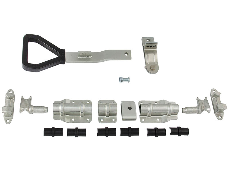 Запор штанговый (нержавеющая сталь) под трубу 22 мм ручка ДЕЛЬТА (Арт.: 9001SS)