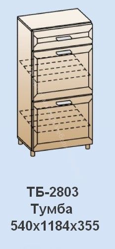 Тумба-обувница ТБ-2803 Мелисса