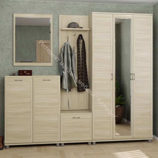 Прихожая МЕЛИССА  комп.02 Ясень Асахи