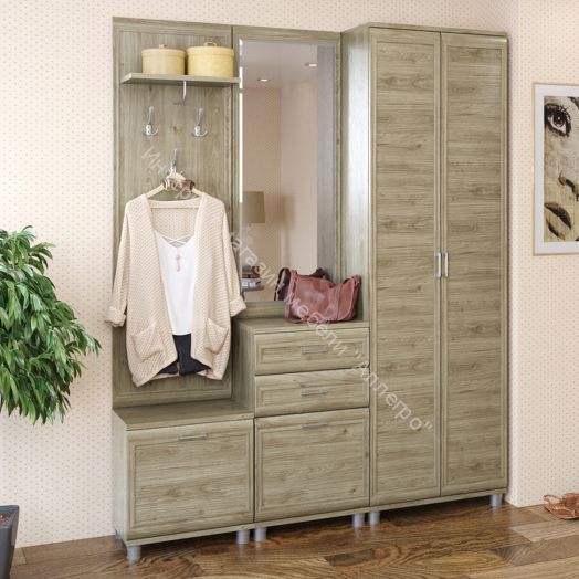 Прихожая МЕЛИССА  комп.11 Гикори Джексон светлый