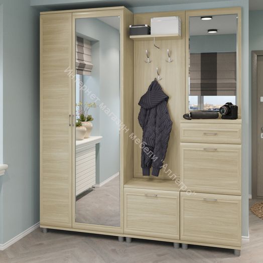 Прихожая МЕЛИССА  комп.01 Ясень Асахи