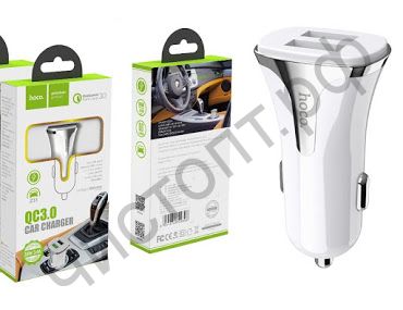 АЗУ HOCO Z31 с 2 USB выходами 3.4A QC3.0 белый