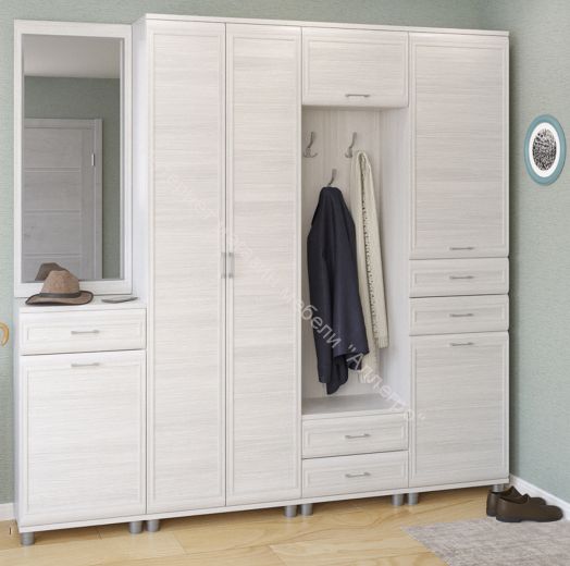 Прихожая МЕЛИССА  комп.04 Снежный ясень