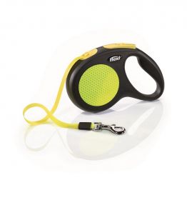 FLEXI рулетка New Neon M (до 25 кг) лента 5 м