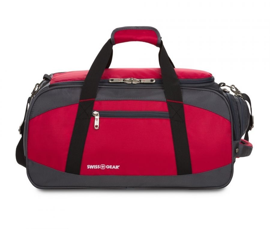 Сумка спортивная Swissgear, красная, 52х25х30 см, 39 л