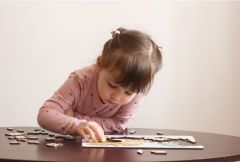 Деревянный пазл "Карта мира" мини сборка