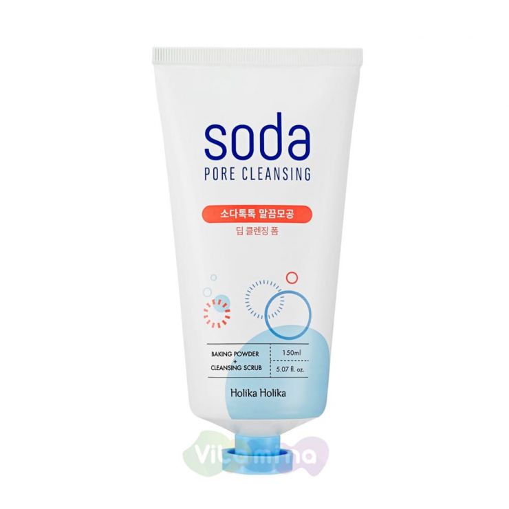 Holika Holika Пенка с содой для глубокого очищения кожи Soda Tok Tok Clean Pore Deep Cleansing Foam