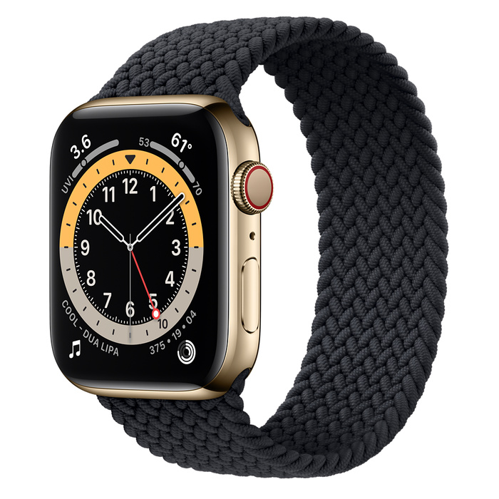 Ремешок Apple Watch Series 6 Charcoal Braided Solo Loop (для корпуса 44 мм)