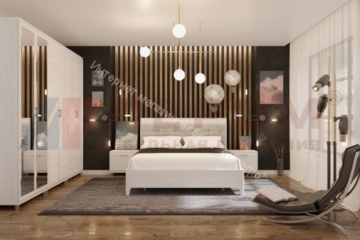 Кровать КР-1862 (1,4Х2,0) с П/Мех и жестким изголовьем Мелисса